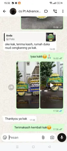 Testimonial Papan Bunga Pernikahan maros