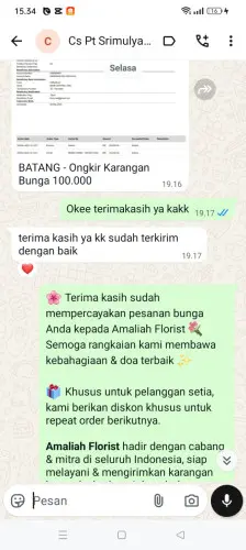 Testimonial Papan Bunga maros